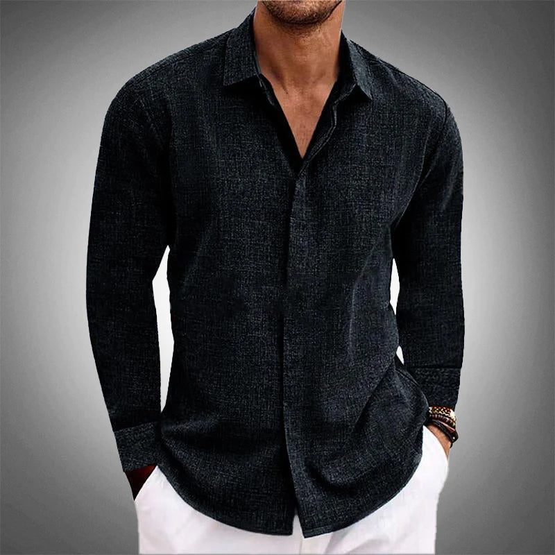 Soren | Men’s Lightweight Linen Button-Up Shirt