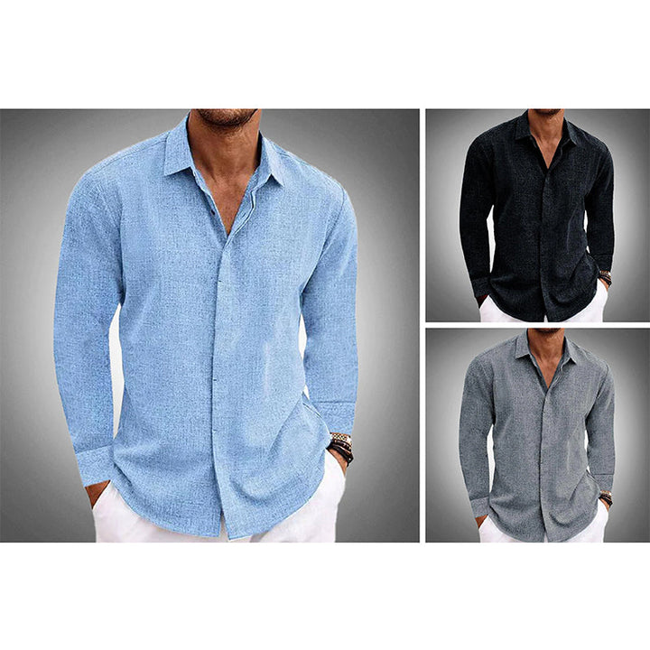 Soren | Men’s Lightweight Linen Button-Up Shirt