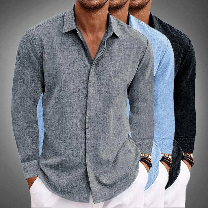 Soren | Men’s Lightweight Linen Button-Up Shirt