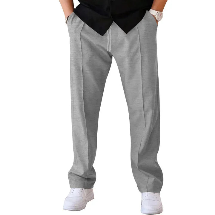 AARON | Men’s Relaxed Straight-Leg Pants With Adjustable Drawstring And Side Pockets