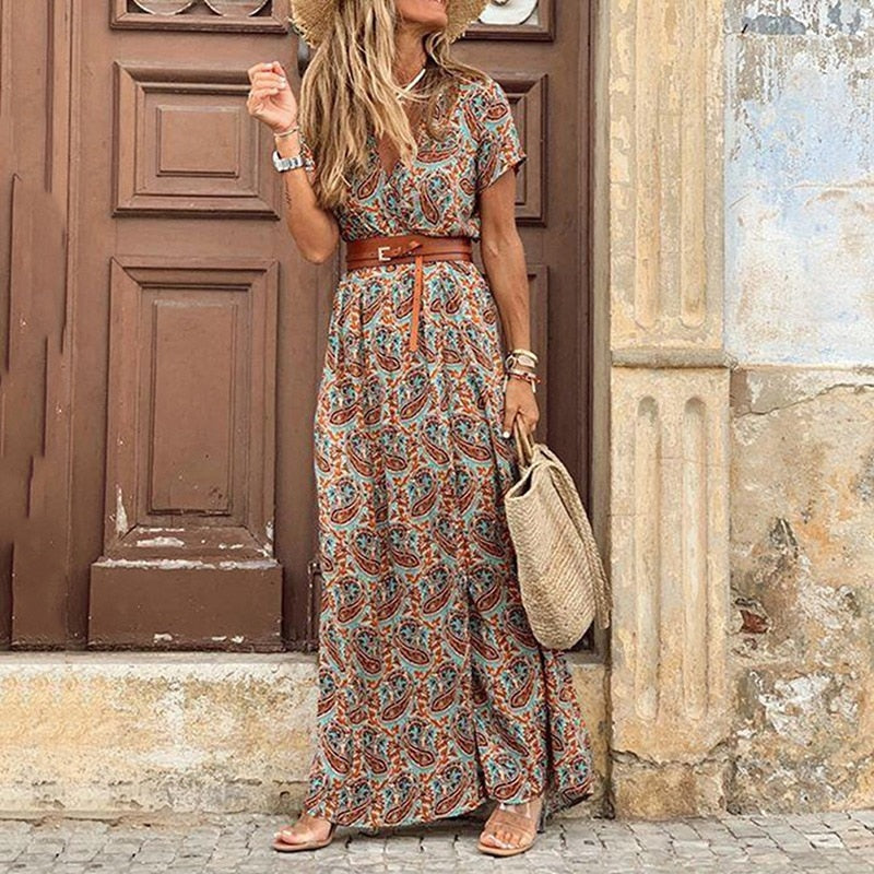 Esme | Women’s Bohemian Vintage Maxi Dress