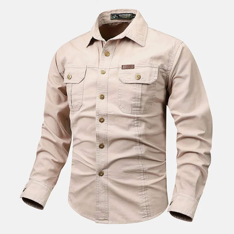 Daniel | Men’s Timeless Long-Sleeve Shirt With Full Button Closure And Traditional Collar
