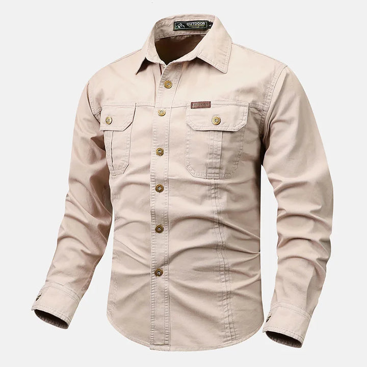 Daniel | Men’s Timeless Long-Sleeve Shirt With Full Button Closure And Traditional Collar