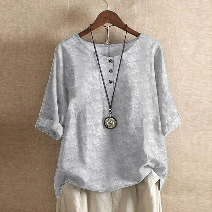 Vivienne | Timeless Vintage Floral Print Blouse For Women