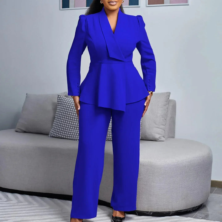 Zara | Chic Tailored Women’s Formal Suit Set With Long Blazer