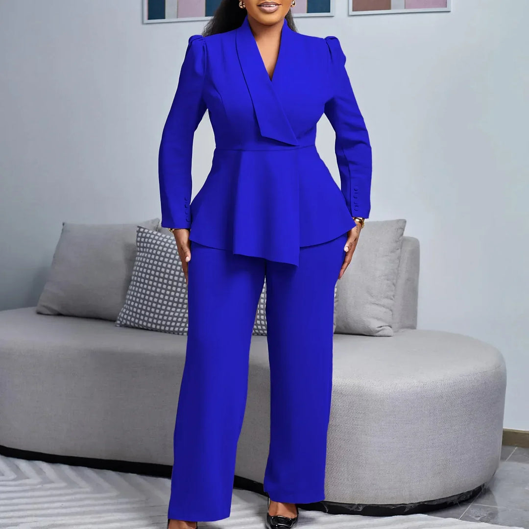 Elise | Tailored Formal Suit Set With Long Blazer For Women