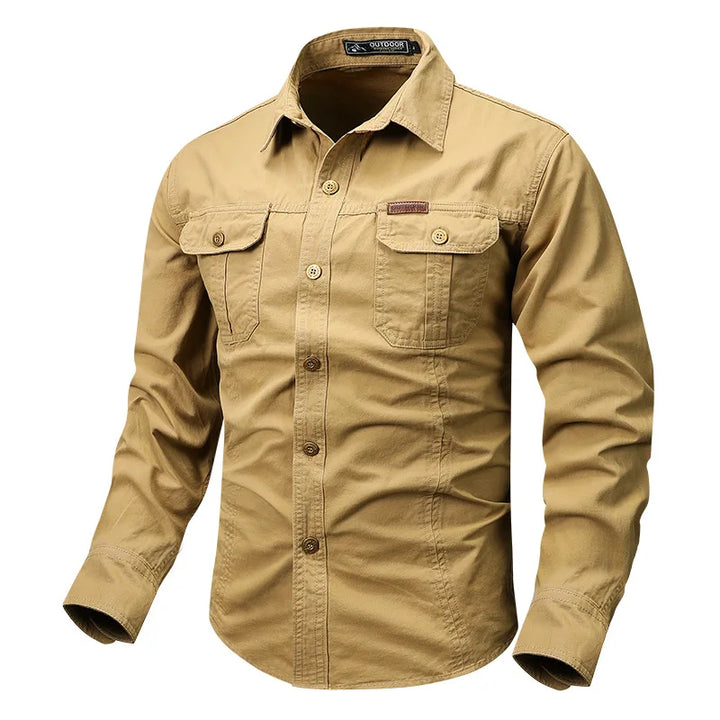 Daniel | Men’s Timeless Long-Sleeve Shirt With Full Button Closure And Traditional Collar