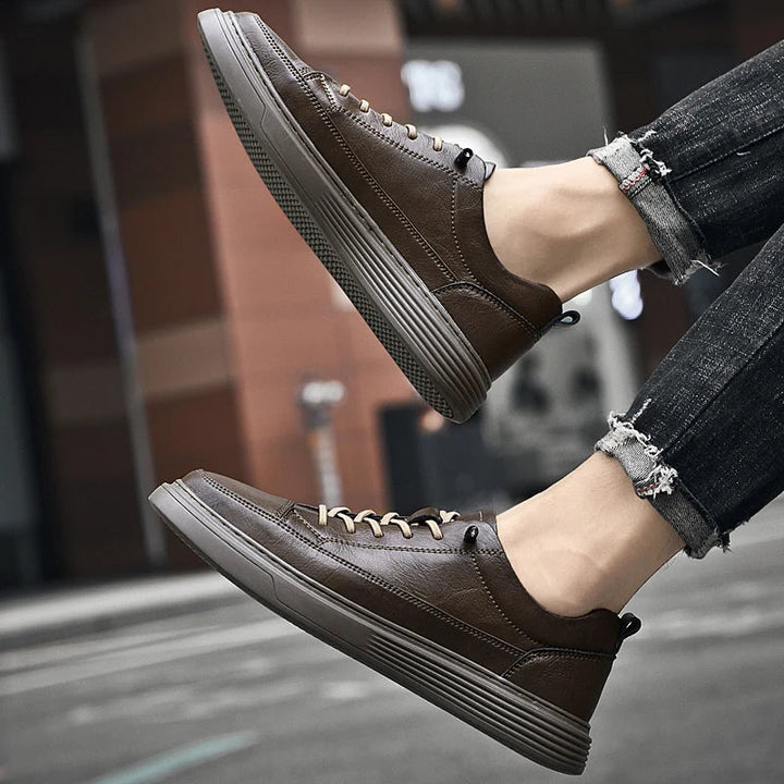 Noah | Men’s Low-Profile Lace-Up Sneakers With Tonal Stitch Detailing