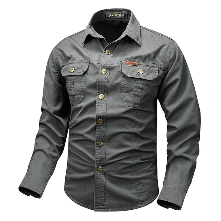 Daniel | Men’s Timeless Long-Sleeve Shirt With Full Button Closure And Traditional Collar