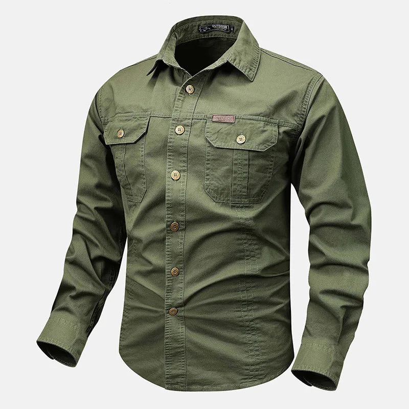Daniel | Men’s Timeless Long-Sleeve Shirt With Full Button Closure And Traditional Collar