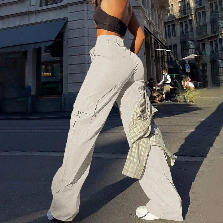 Sophia | High-Waist Utility Cargo Trousers For Women