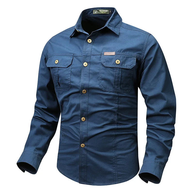 Daniel | Men’s Timeless Long-Sleeve Shirt With Full Button Closure And Traditional Collar