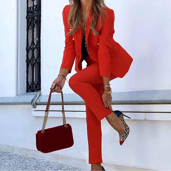 Sophia | Chic Tailored Women’s Blazer And Pants Ensemble