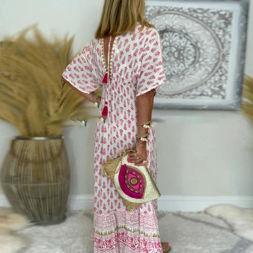 Marisol | Relaxed Boho Print Maxi Dress For Women