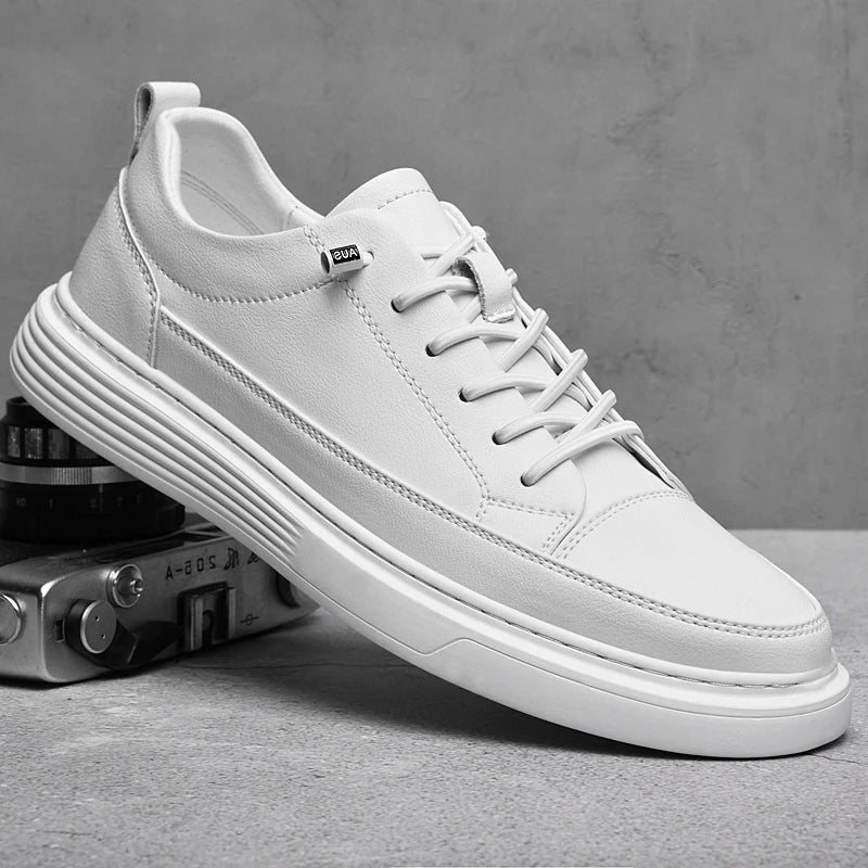 Noah | Men’s Low-Profile Lace-Up Sneakers With Tonal Stitch Detailing