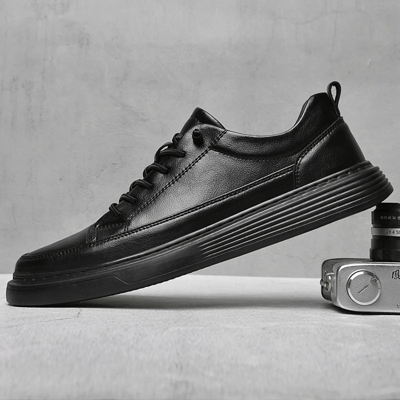 Noah | Men’s Low-Profile Lace-Up Sneakers With Tonal Stitch Detailing
