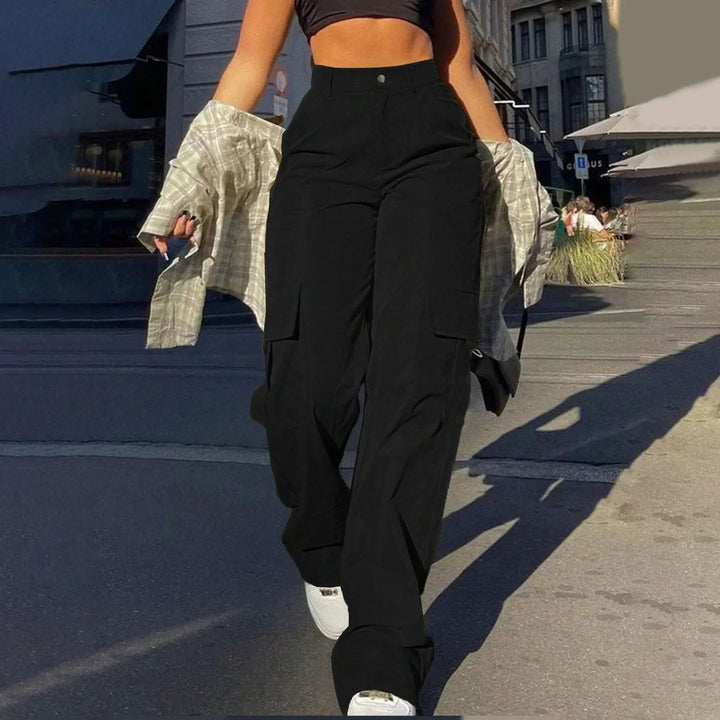 Sophia | High-Waist Utility Cargo Trousers For Women