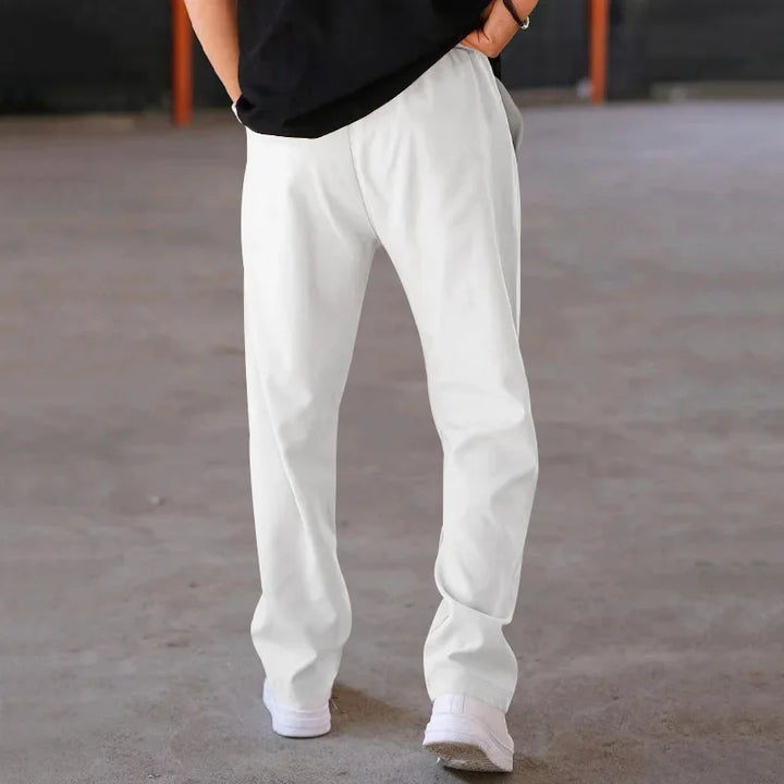 AARON | Men’s Relaxed Straight-Leg Pants With Adjustable Drawstring And Side Pockets