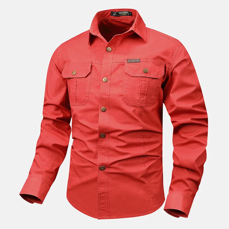 Daniel | Men’s Timeless Long-Sleeve Shirt With Full Button Closure And Traditional Collar