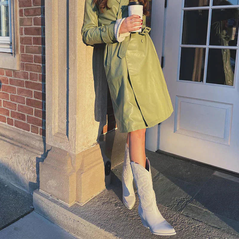 Luna | Western-Inspired Mid-Calf Boots With Modern Cowgirl Style