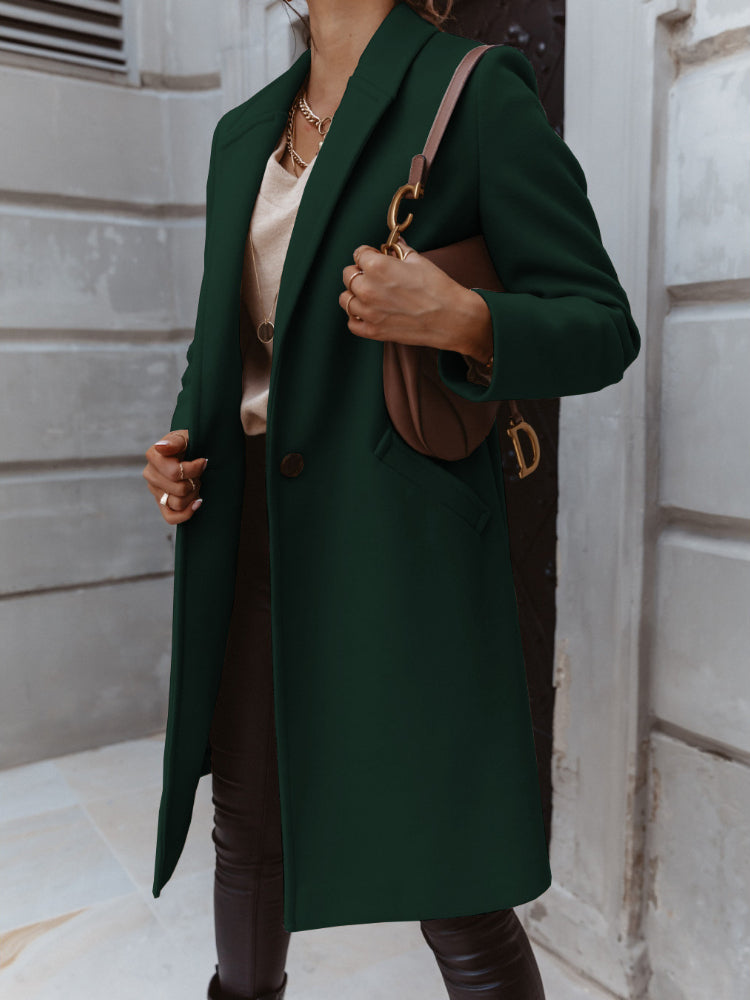Elena | Refined Button-Front Formal Coat With Timeless Silhouette For Women
