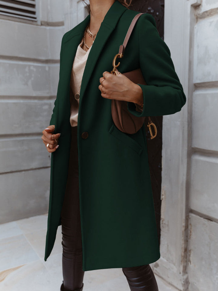 Elena | Refined Button-Front Formal Coat With Timeless Silhouette For Women