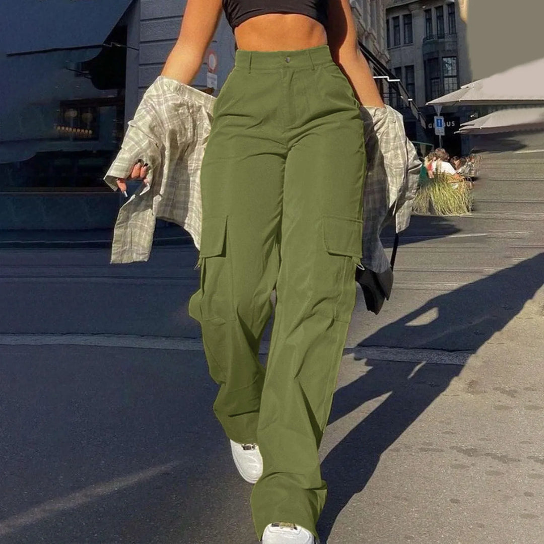 Sophia | High-Waist Utility Cargo Trousers For Women