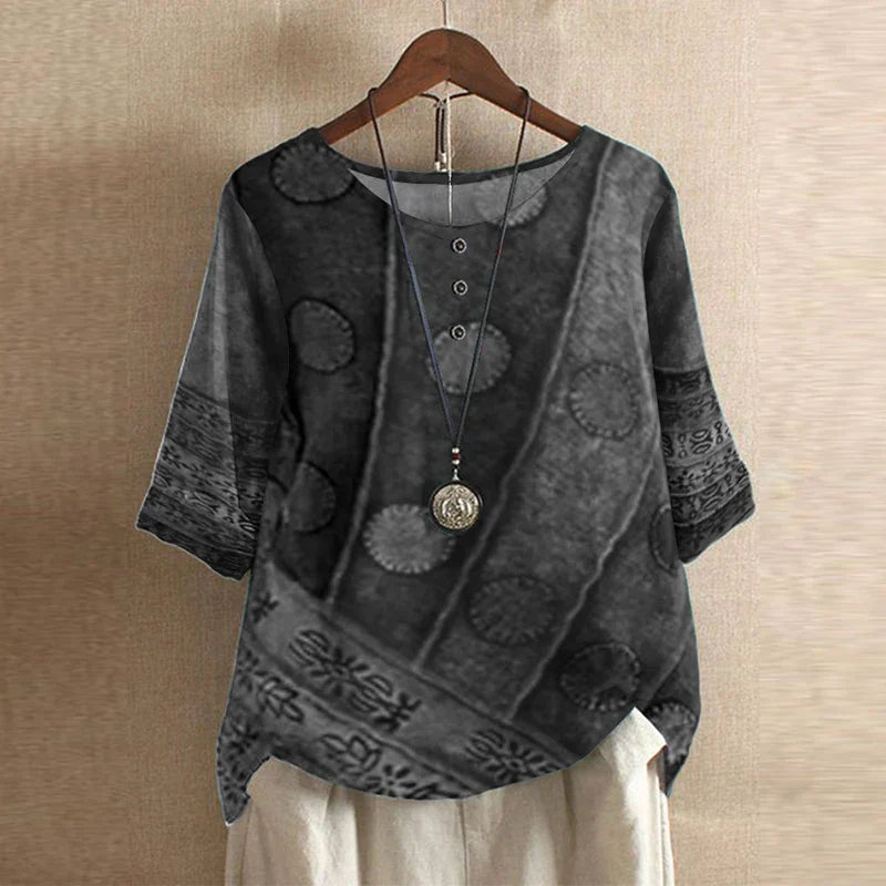 Vivienne | Timeless Vintage Floral Print Blouse For Women