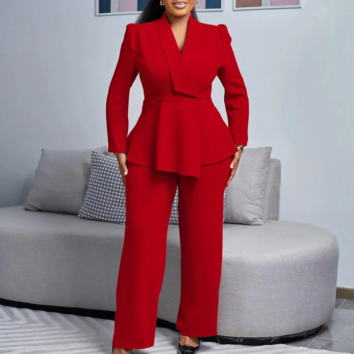 Zara | Chic Tailored Women’s Formal Suit Set With Long Blazer