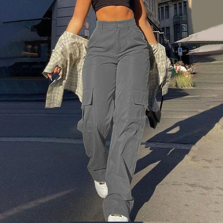 Sophia | High-Waist Utility Cargo Trousers For Women