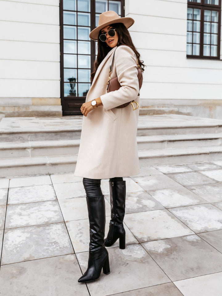 Elena | Refined Button-Front Formal Coat With Timeless Silhouette For Women