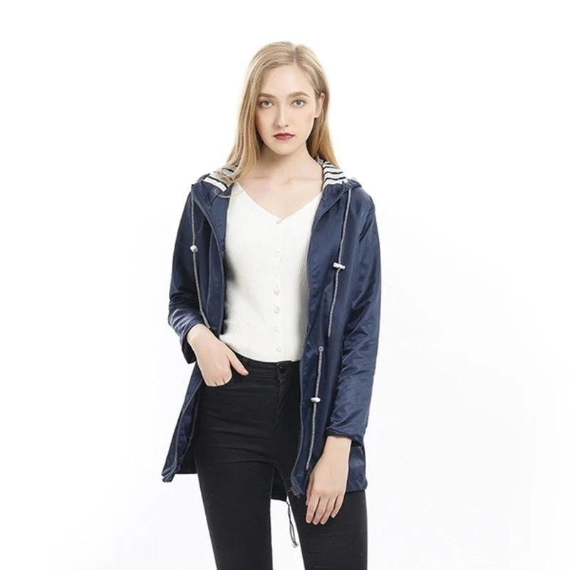Lily | Water-Resistant Hooded Coat