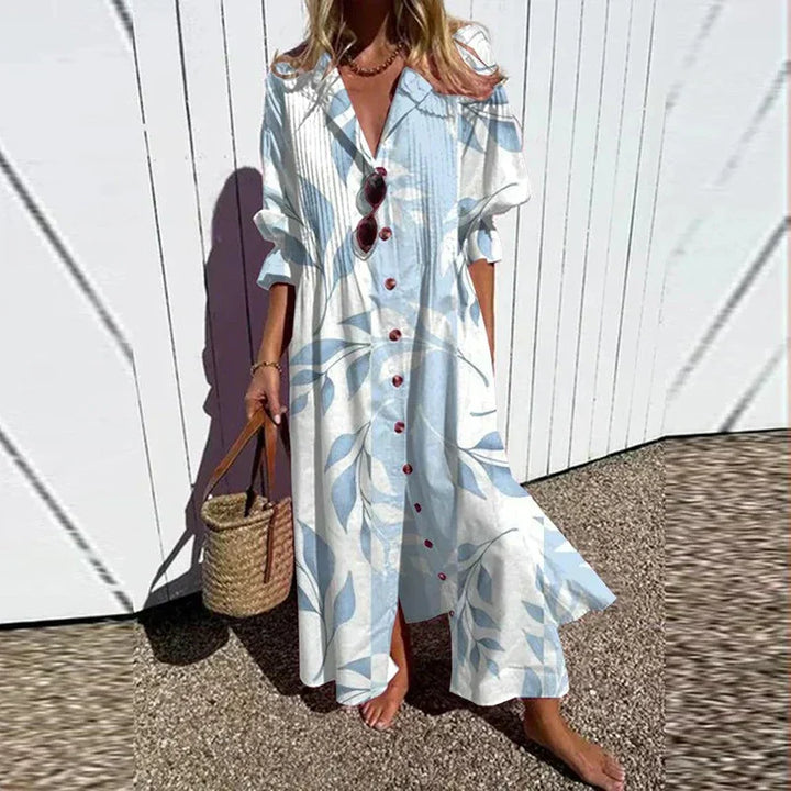 Aurora | Women’s Boho Maxi Dress with V-Neck