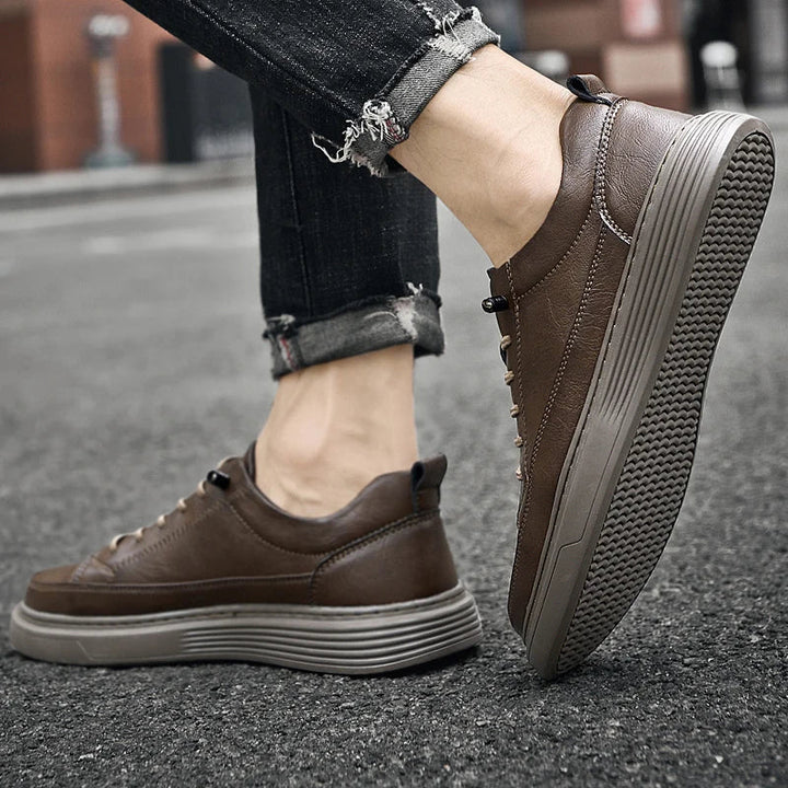 Noah | Men’s Low-Profile Lace-Up Sneakers With Tonal Stitch Detailing