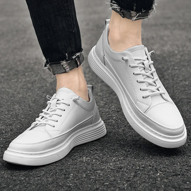 Noah | Men’s Low-Profile Lace-Up Sneakers With Tonal Stitch Detailing