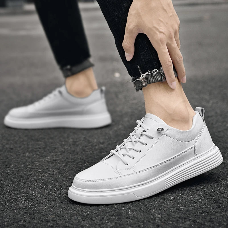 Noah | Men’s Low-Profile Lace-Up Sneakers With Tonal Stitch Detailing