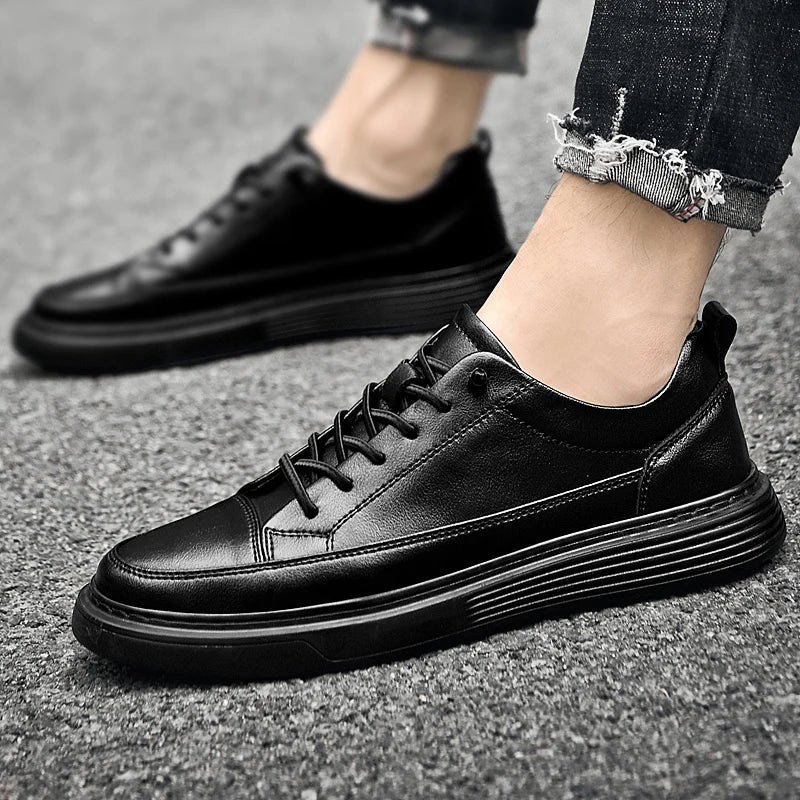 Noah | Men’s Low-Profile Lace-Up Sneakers With Tonal Stitch Detailing