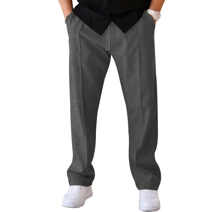 AARON | Men’s Relaxed Straight-Leg Pants With Adjustable Drawstring And Side Pockets