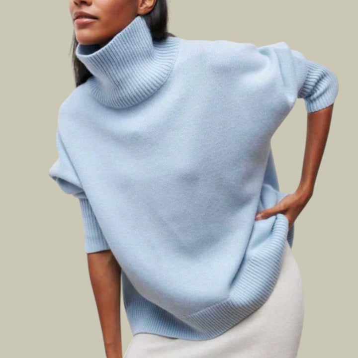 Mia | Women’s Oversized Loose-Fit Winter Turtleneck Sweater