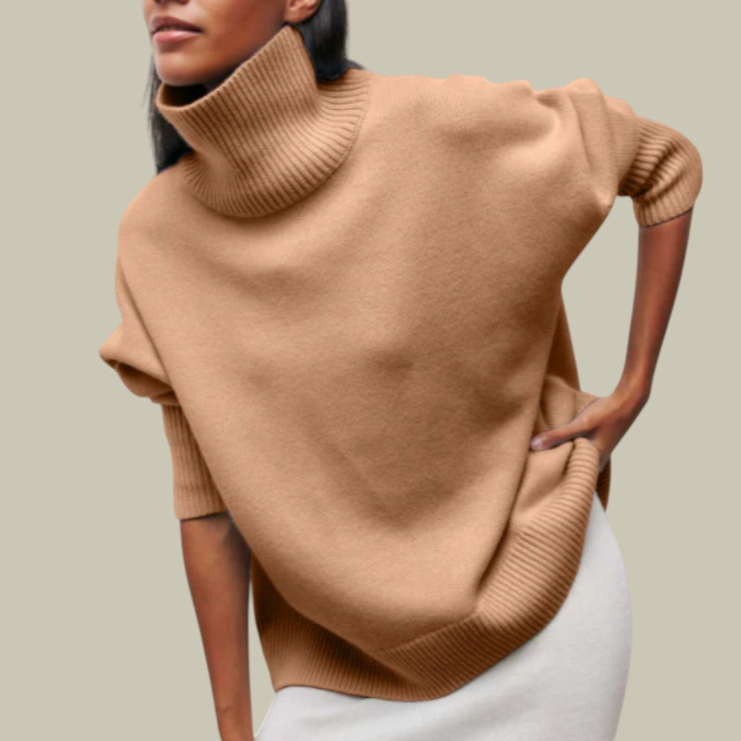 Mia | Women’s Oversized Loose-Fit Winter Turtleneck Sweater