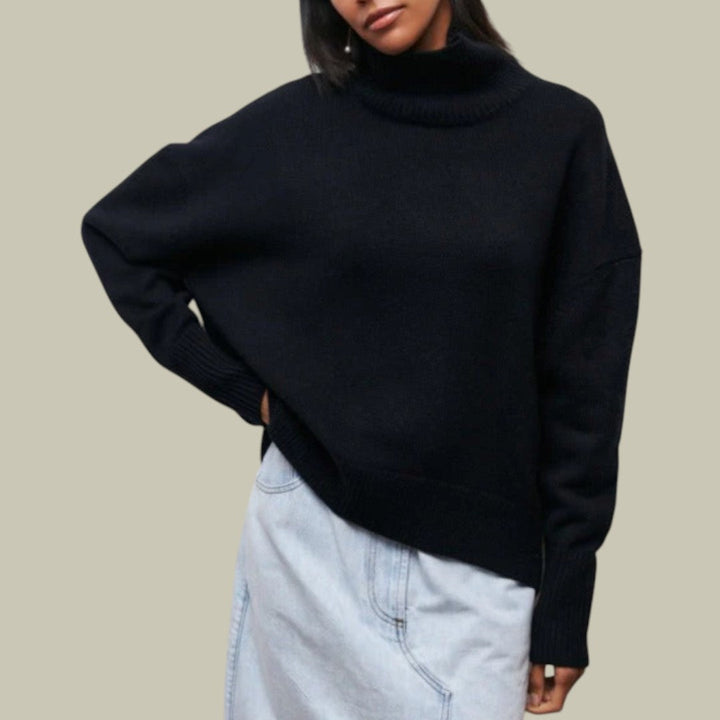 Mia | Women’s Oversized Loose-Fit Winter Turtleneck Sweater