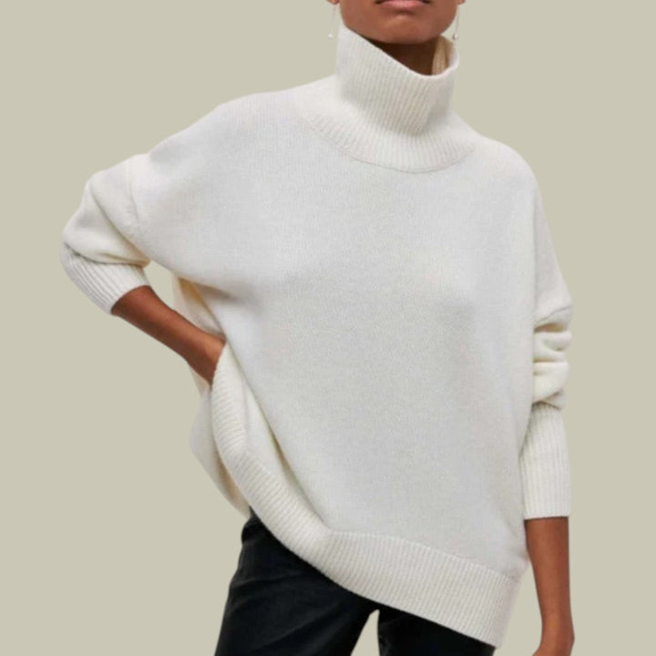 Mia | Women’s Oversized Loose-Fit Winter Turtleneck Sweater