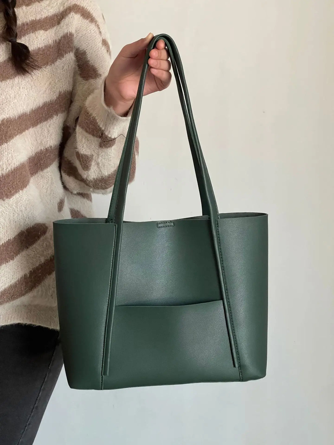 Isla | Chic Large-Capacity Leather Top Handle Tote Bag For Women