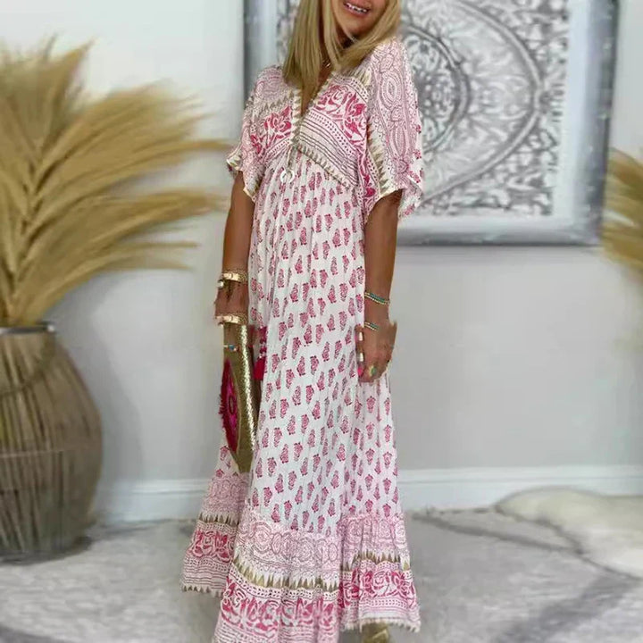 Marisol | Relaxed Boho Print Maxi Dress For Women
