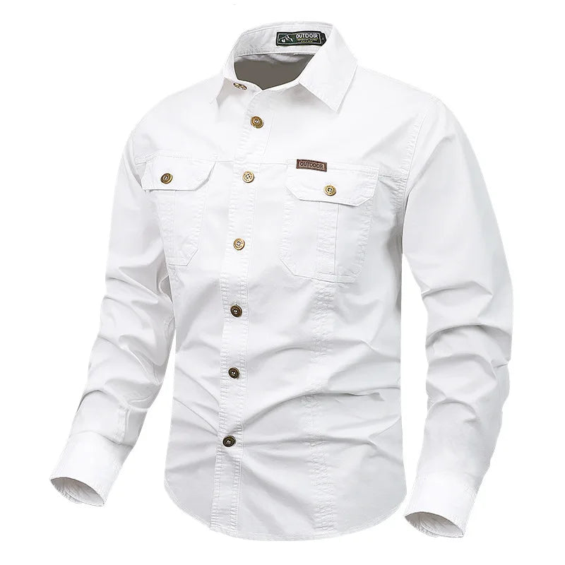 Daniel | Men’s Timeless Long-Sleeve Shirt With Full Button Closure And Traditional Collar