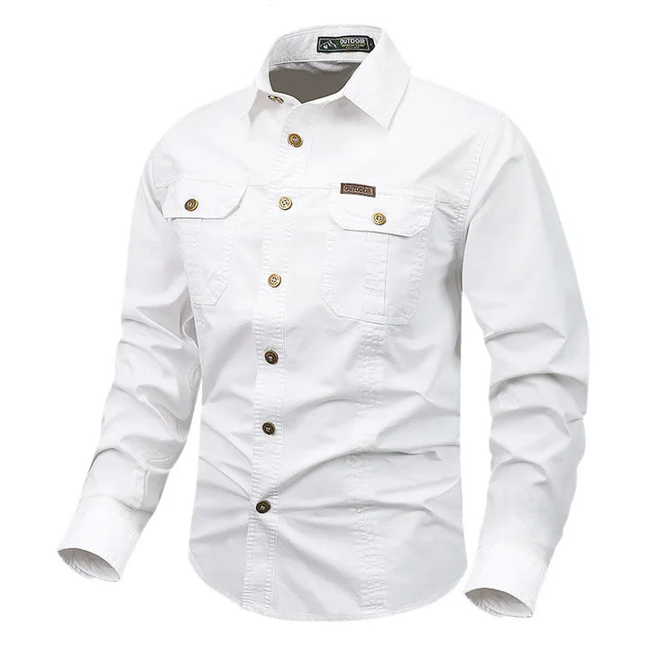 Daniel | Men’s Timeless Long-Sleeve Shirt With Full Button Closure And Traditional Collar