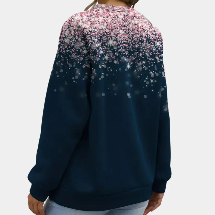 Elara | Winter Knit Sweater with Snowflake Pattern for Women
