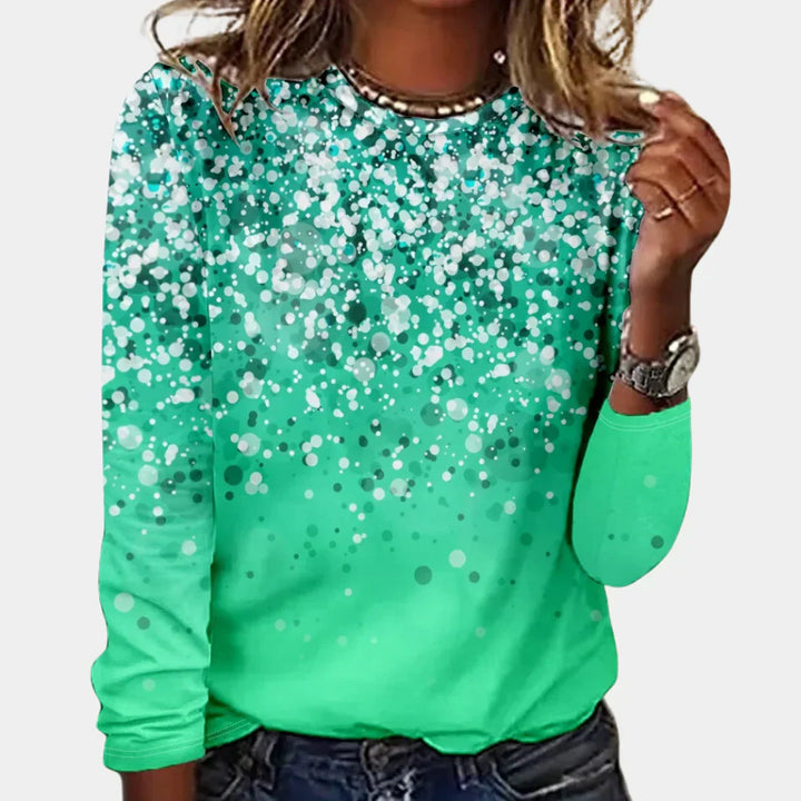 Elara | Winter Knit Sweater with Snowflake Pattern for Women