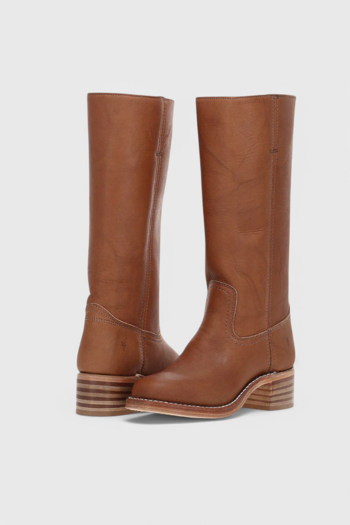 Ava | Women’s Heeled Leather Knee-High Boots