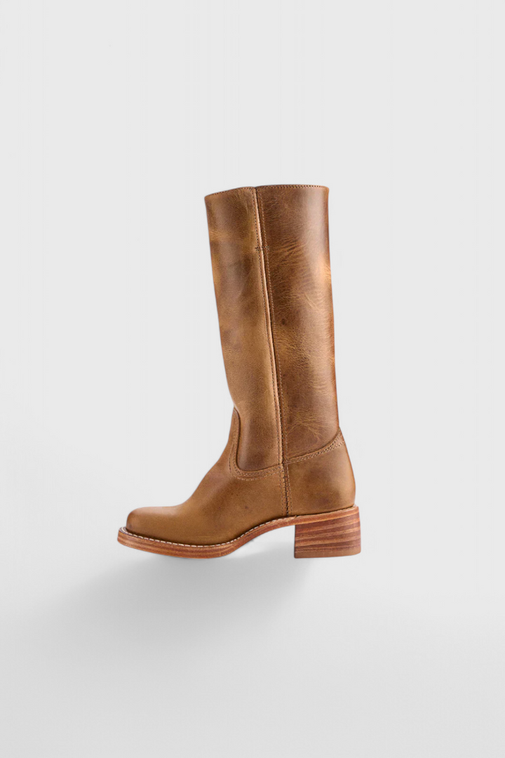 Ava | Women’s Heeled Leather Knee-High Boots